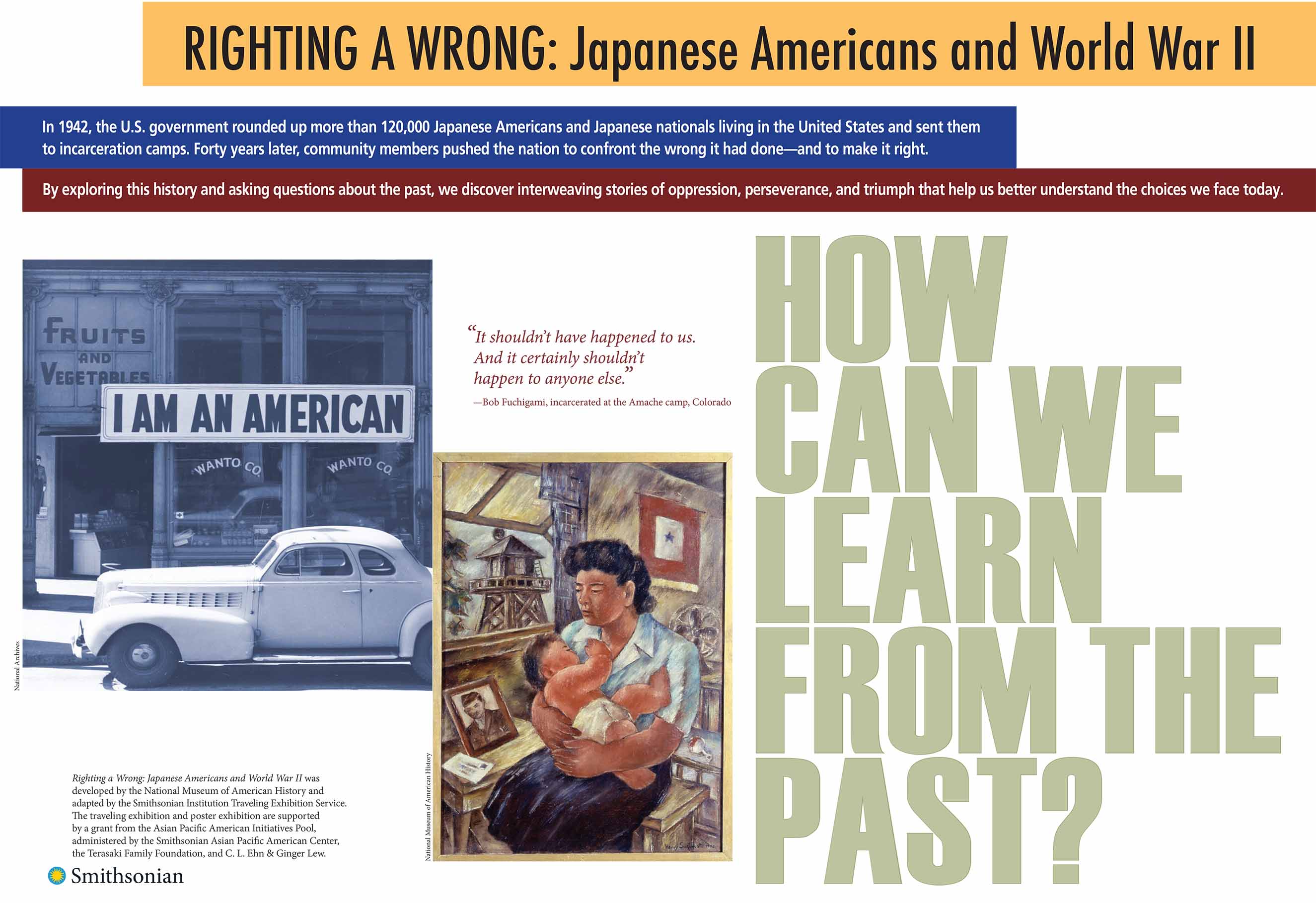 How Can We Learn From the Past Poster from the Smithsonian Institute